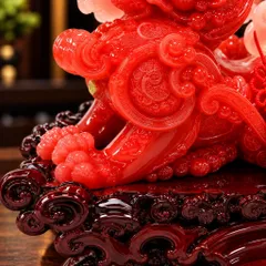 TỲ HƯU KÉO CẢI ĐỎ - ĐỒ THỜ PHONG THUỶ CHIÊU TÀI HÚT LỘC