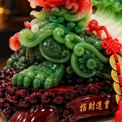 TỲ HƯU KÉO CẢI XANH ĐẬM - ĐỒ THỜ PHONG THUỶ TỤT LINH CÁC