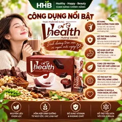 Vhealth Hương Socola Hỗn Hợp Các Loại Hạt, Protein Đậu Hà Lan, 20 Gói x 25g