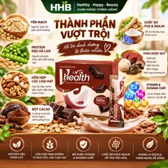 Vhealth Hương Socola Hỗn Hợp Các Loại Hạt, Protein Đậu Hà Lan, 20 Gói x 25g