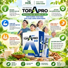 TOPAPRO Protein Thực Vật Từ Đậu Hà Lan Non-GMO, Bổ Sung Acid Amin Thiết Yếu