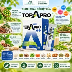 TOPAPRO Protein Thực Vật Từ Đậu Hà Lan Non-GMO, Bổ Sung Acid Amin Thiết Yếu