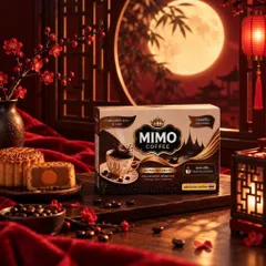 Cà Phê Hoà Tan Ame Mimo Thơm Ngon Hộp 7 Gói - Hỗ Trợ Thay Thế Bữa  Ăn Gi.ảm Kyyy