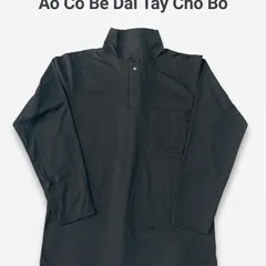 Áo Cổ Bẻ Dài Tay Cho Bố Cho Ông - Áo Thun Thu Đông Trung Niên Nam Có Túi Ngực Co Giãn Lịch Sự (Freesize 50-70kg)