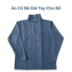 Áo Cổ Bẻ Dài Tay Cho Bố Cho Ông - Áo Thun Thu Đông Trung Niên Nam Có Túi Ngực Co Giãn Lịch Sự (Freesize 50-70kg)