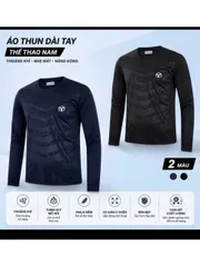 Combo 2 Áo Thu Nam Tập Gym Thể Thao dài tay co giãn thoáng khí thấm hút mồ hôi phù hợp thể thao bền đẹp
