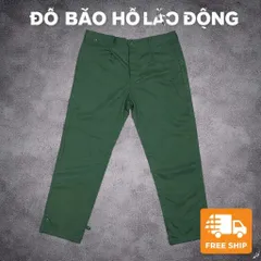 Bộ Quần Áo Bảo Hộ Lao Động Nam Màu Xanh Đậm Vải Dày Dặn, Thoáng Mát, Chống Bụi Bẩn, Độ Bền Cao