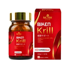 Biken Krill 120 viên - Viên uống dầu nhuyễn thể Superba Boost Nhật Bản