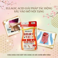 [CHÍNH HÃNG] Viên Uống Ellagic Acid AFC Nhật Bản (Gói 60 Viên) 902626