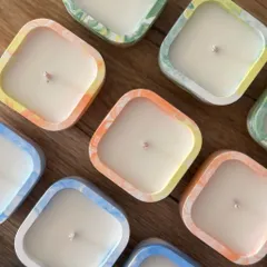 Set 10 Cốc Nến Thơm Custom riêng Size 50gram làm Quà Tặng Cưới, Đáp Lễ, Quà Tốt Nghiệp