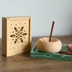 Đế Cắm Que Thơm, Đế cắm Nhang thơm BỘT Thư Giãn xông nhà Decor Thủ Công Trạm Hương