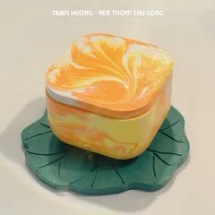 Lót nến hình lá sen dùng để Decor Trang Trí Khay đế lót nến thơm Trạm Hương Nến Thơm Thủ công