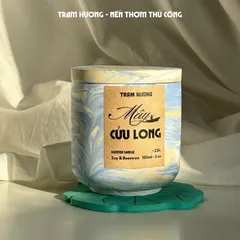Lót nến hình lá sen dùng để Decor Trang Trí Khay đế lót nến thơm Trạm Hương Nến Thơm Thủ công