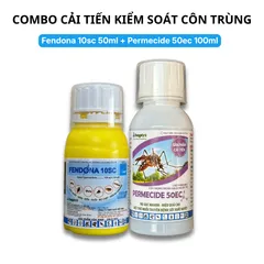 [Combo cải tiến] Fendona 10SC 50ml và Permecide 50EC 100ml diệt côn trùng, ruồi, muỗi,... tặng 2 bd