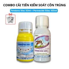 [Combo cải tiến] Fendona 10SC 50ml và Permecide 50EC 100ml diệt côn trùng, ruồi, muỗi,... tặng 2 bd