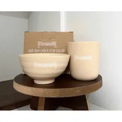 Bộ chén ly Donghwa 268ml, hàng khuyến mãi Vinamilk