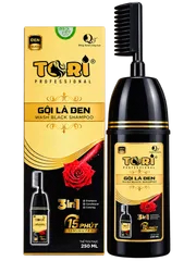 Dầu gội phủ bạc Tori - Gội là đen Gội là nâu - Chai lược 250ml