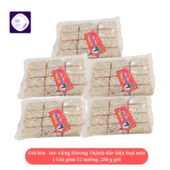 7 gói Mè xửng Huế đặc biệt loại lớn (280g/gói),  gói lớn 12 miếng, đặc sản Huế, date luôn mới