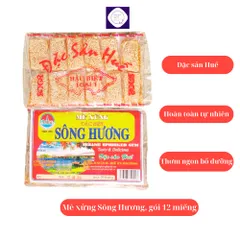 5 gói  Mè xửng Sông Hương 200g, loại 12 miếng đặc sản Huế, date luôn mới