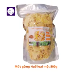 Gói 500g Mứt gừng Huế đặc biệt loại một, mứt gừng chuẩn vị Huế, đặc sản Huế, date luôn mới