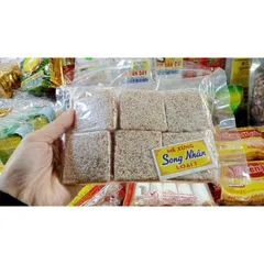 (Chính hãng) Mè xửng Song Nhân 300g, miếng mè dày cộm, đặc sản Huế, date luôn mới