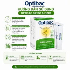 [ Nhập khẩu ]Men Vi Sinh Bifido & Fibre H/30 gói OPTIBAC Bổ sung lợi khuẩn & chất xơ FOS hỗ trợ đường ruột