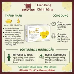 Viên Uống Ino E Của Ích Nhân Bổ Sung Vitamin E, Hỗ Trợ Làm Đẹp Da 30 Viên
