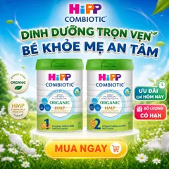 Sữa Bột HiPP Combiotic Organic HMP - Dinh Dưỡng Hữu Cơ Cao Cấp Cho Bé Yêu