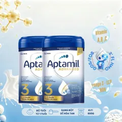Combo 2 lon Aptamil Advanced nhập khẩu UK, công thức 2'FL-HMO hỗ trợ tăng cường miễn dịch cho đường ruột, GOS/FOS
