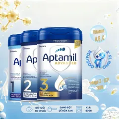 Combo 2 lon Aptamil Advanced nhập khẩu UK, công thức 2'FL-HMO hỗ trợ tăng cường miễn dịch cho đường ruột, GOS/FOS