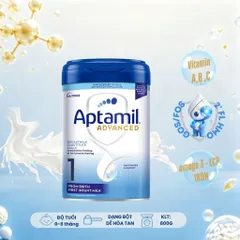 Combo 2 lon Aptamil Advanced nhập khẩu UK, công thức 2'FL-HMO hỗ trợ tăng cường miễn dịch cho đường ruột, GOS/FOS