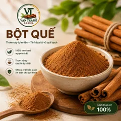 Bột Quế Loại 1 Gia Vị Nấu Ăn, Pha Trà, Làm Bánh Cao Cấp Quế Văn Yên Xay Mịn Thơm Cay Tự Nhiên 500g