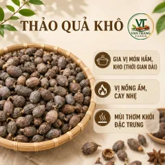Thảo Quả Khô Nguyên Hạt - Gia Vị Nấu Phở, Hầm, Kho, Tạo Hương Thơm Đặc Trưng Cho Món Ăn