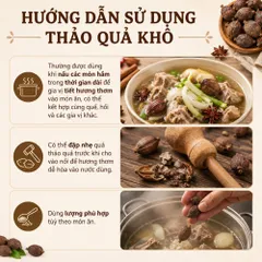 Thảo Quả Khô Nguyên Hạt - Gia Vị Nấu Phở, Hầm, Kho, Tạo Hương Thơm Đặc Trưng Cho Món Ăn