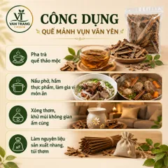 500g Quế Mảnh Vụn Văn Yên Hàng Tuyển Chọn Thơm Cay Đậm Dầu - Nấu Phở, Pha Trà, Làm Gia Vị