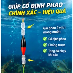 [Sét 100 hạt] Hạt chặn silicon câu cá – chặn chì, chặn phao, làm trục câu đài