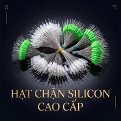 [Sét 100 hạt] Hạt chặn silicon câu cá – chặn chì, chặn phao, làm trục câu đài