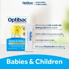 ￼Thực phẩm bảo vệ sức khỏe Men vi sinh Optibac Babies & Children 30 gói/hộp