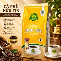 Cà Phê Hữu Tín Gói Vàng 500g - Rang Xay Nguyên Chất, Pha Phin Chuẩn Gu Việt