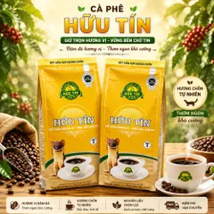 Cà Phê Hữu Tín Gói Vàng 500g - Rang Xay Nguyên Chất, Pha Phin Chuẩn Gu Việt