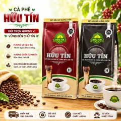 Cà Phê Hữu Tín Nâu Hương Chồn 500g - Rang Xay Nguyên Chất, Đậm Đà, Pha Phin Chuẩn Gu