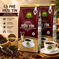 Cà Phê Hữu Tín Nâu Hương Chồn 500g - Rang Xay Nguyên Chất, Đậm Đà, Pha Phin Chuẩn Gu