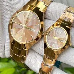 Đồng Hồ Cặp đôi R.D Nam Nữ vỏ đá Ceramic . Kính khía sapphire chống trầy . Máy pin chuẩn Nhật . Chống nước 3ATM .
