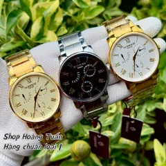 Đồng Hồ Nam S.R 5 kim phong cách sang ngầu lịch lãm . Kính sapphire chống trầy . Máy pin chuẩn Nhật . Chống nước tốt