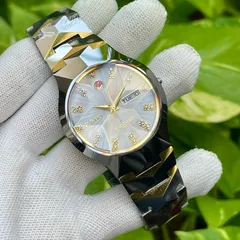 Đồng Hồ R.D cặp đôi Nam Nữ . Vỏ đá ceramic  . Kính sapphire chống trầy . Máy Quartz Nhật . Chống nước tốti