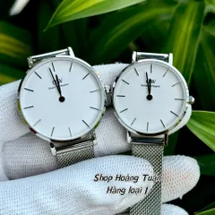 Đồng Hồ cặp đôi Nam Nữ D.W . Fullbox hộp sổ . Kính sapphire chống trầy . Máy Quartz Nhật . Chống nước tốt