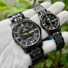Đồng Hồ cặp đôi 0.R Nam Nữ . Kính Sapphire chống xước . Máy pin 3 kim 2 lịch chuẩn Nhật . Chống nước tốt
