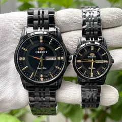 Đồng Hồ cặp đôi 0.R Nam Nữ . Kính Sapphire chống xước . Máy pin 3 kim 2 lịch chuẩn Nhật . Chống nước tốt
