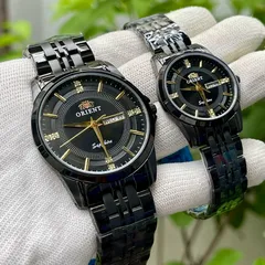 Đồng Hồ cặp đôi 0.R Nam Nữ . Kính Sapphire chống xước . Máy pin 3 kim 2 lịch chuẩn Nhật . Chống nước tốt