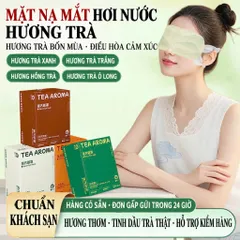[10 miếng/Hộp] Mắt nạ chườm nóng TEA AROMA hương trà bốn mùa giúp thư giãn đôi mắt